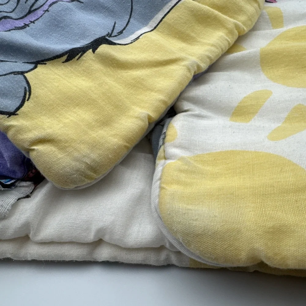 VTG Y2K Winnie the Pooh Comforter Baby Blanket & Receiving Blanket Disney 1994